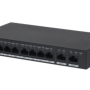 DAHUA DH-PFS3010-8ET-96-V2 10-Port Unmanaged Desktop Switch with 8-Port PoE